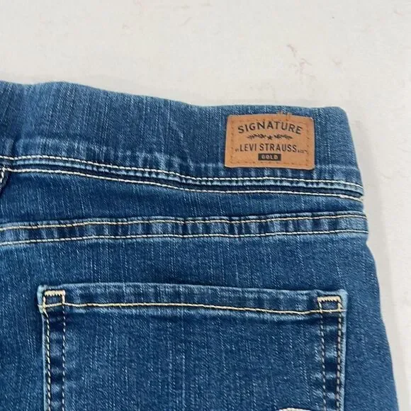 Signature Levi Strauss Gold Label Jeans 10M W30 Totally Shaping Pull On Skinny - Picture 4 of 5